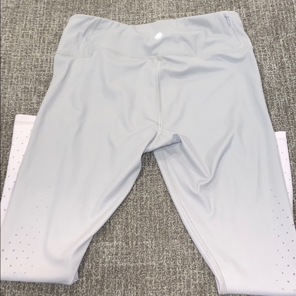Athleta Contender Gray/Pink Ombré Leggings
